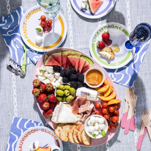 Meg Quinn Melamine Serving Tray-Maple Fashion