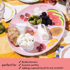 Meg Quinn Melamine Serving Tray-Maple Fashion