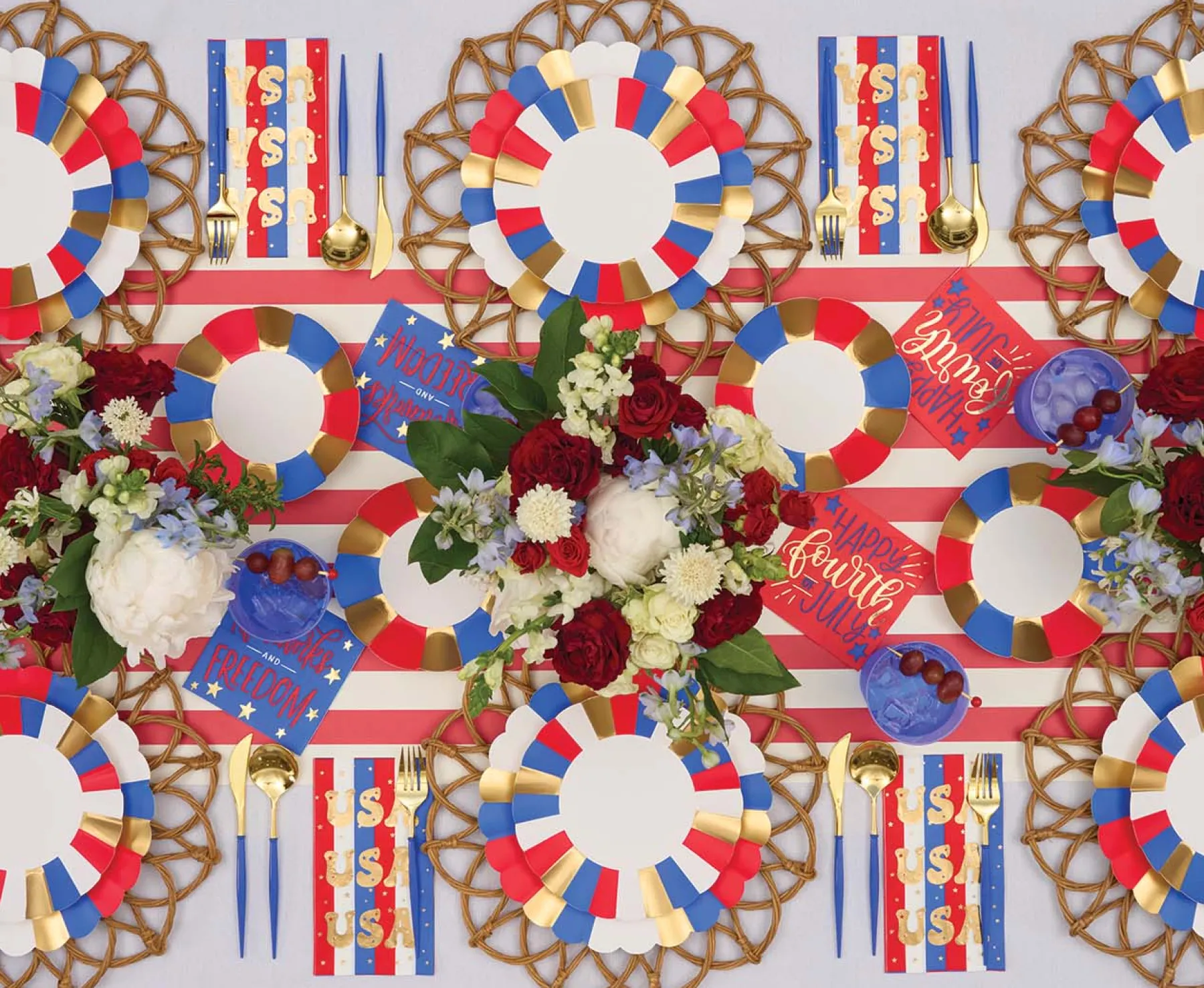 Modern Patriotic Frost Flex Cups/8pk-Sophistiplate Best