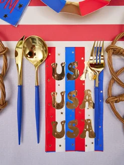 Modern Patriotic Guest Towels/20pk-Sophistiplate Clearance