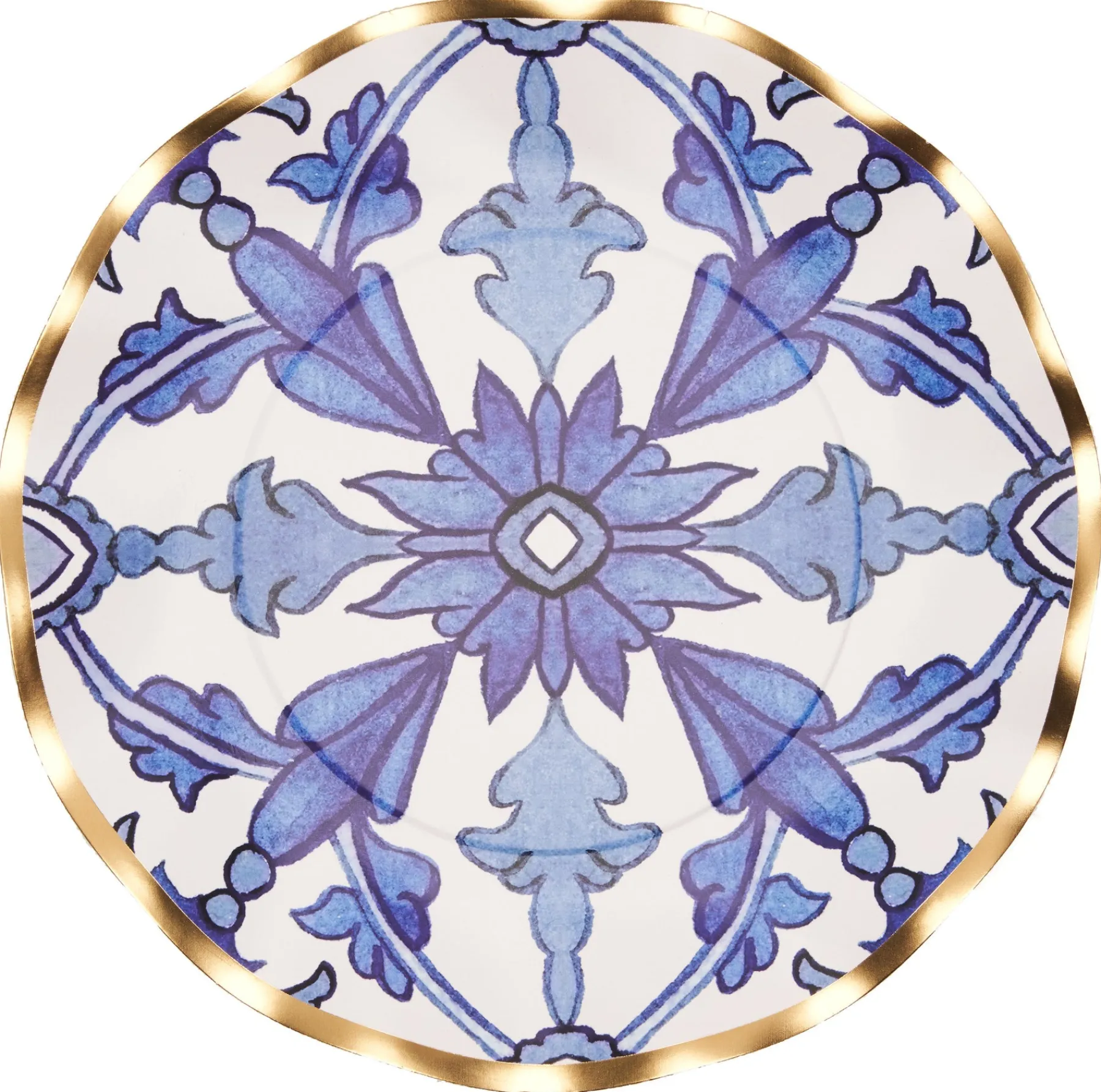 Moroccan Nights Wavy Paper Salad Plate/8pk-Sophistiplate Hot