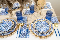 Moroccan Nights Wavy Paper Salad Plate/8pk-Sophistiplate Hot