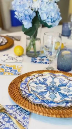 Moroccan Nights Wavy Paper Salad Plate/8pk-Sophistiplate Hot