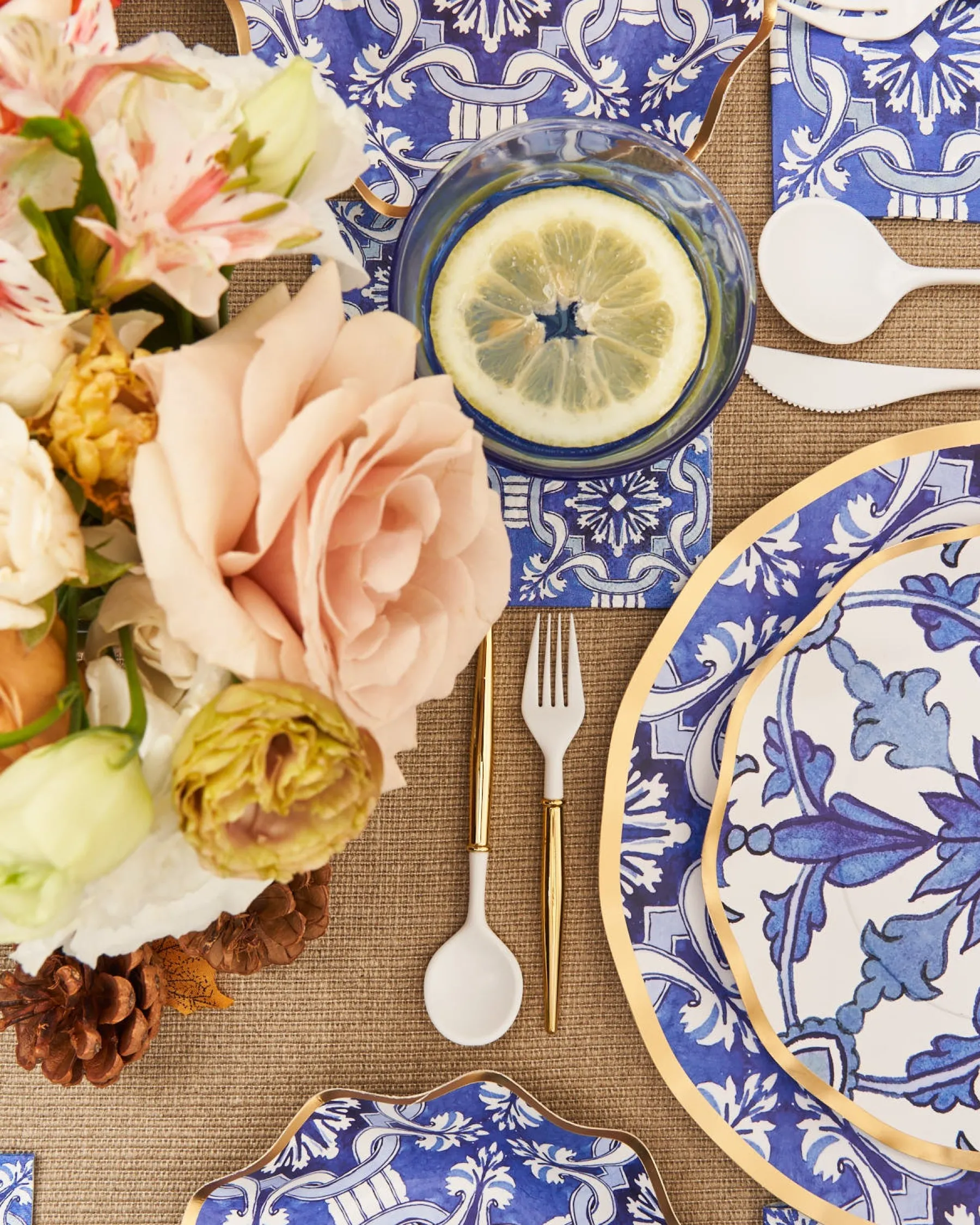 Moroccan Nights Wavy Paper Salad Plate/8pk-Sophistiplate Hot