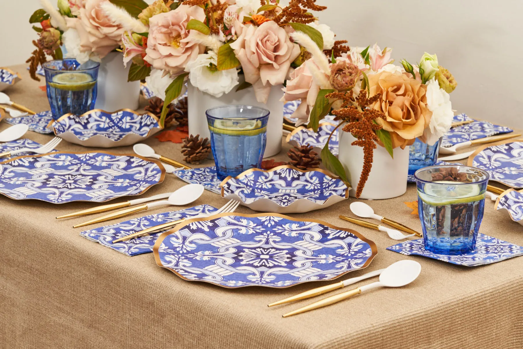 Moroccan Nights Wavy Paper Salad Plate/8pk-Sophistiplate Hot