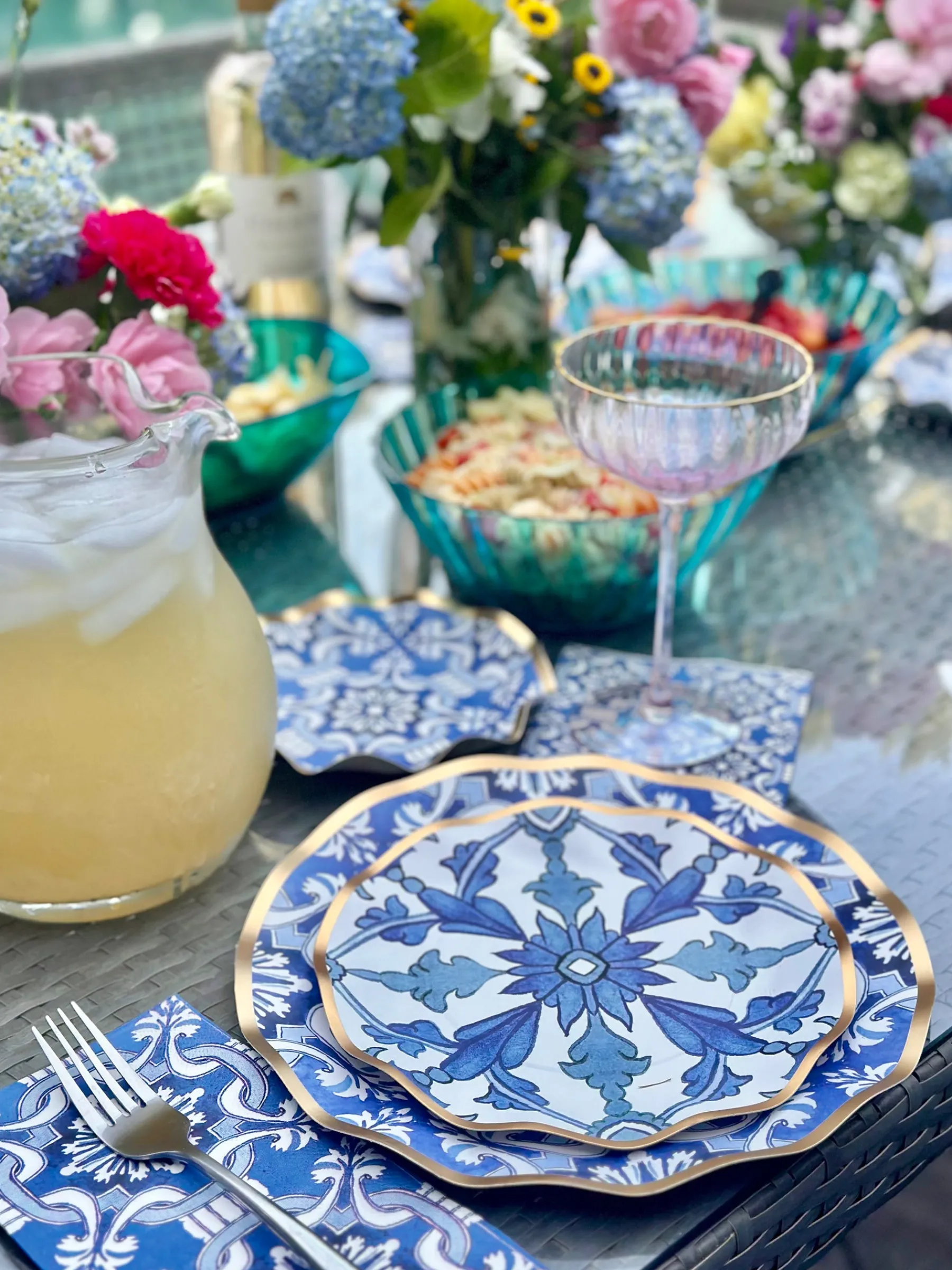 Moroccan Nights Wavy Paper Salad Plate/8pk-Sophistiplate Hot