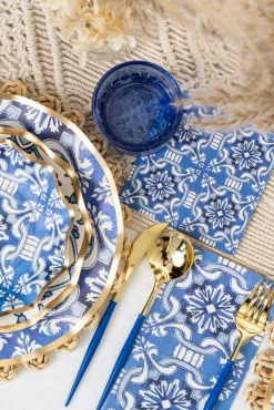 Moroccan Nights Wavy Paper Salad Plate/8pk-Sophistiplate Hot