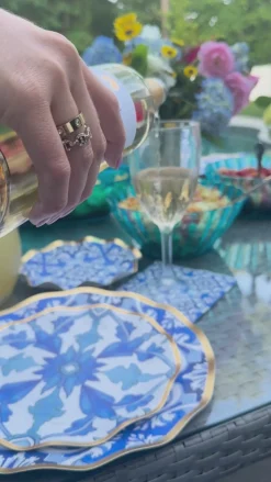 Moroccan Nights Wavy Paper Salad Plate/8pk-Sophistiplate Hot