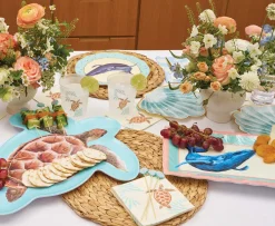 Pastel Sea Melamine Serving Tray-Sophistiplate New