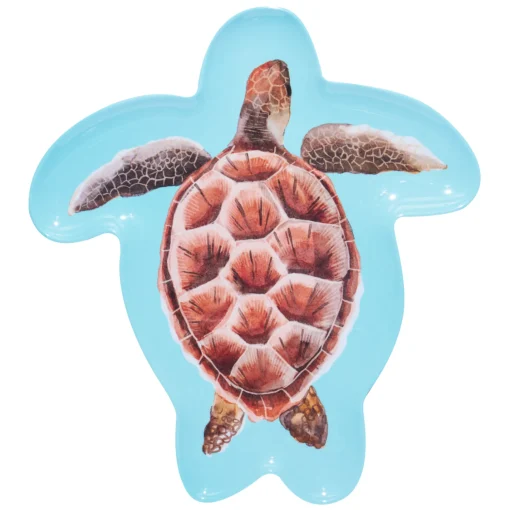 Pastel Sea Turtle Melamine Serving Platter-Sophistiplate Clearance