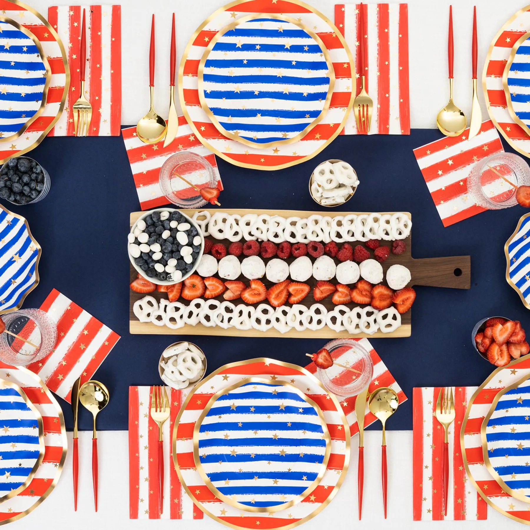 Patriotic Confetti Table Setting-Sophistiplate Discount
