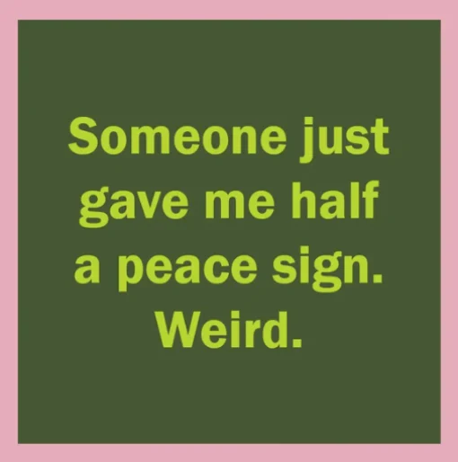Peace Sign Coaster-drinksonmecoasters Hot