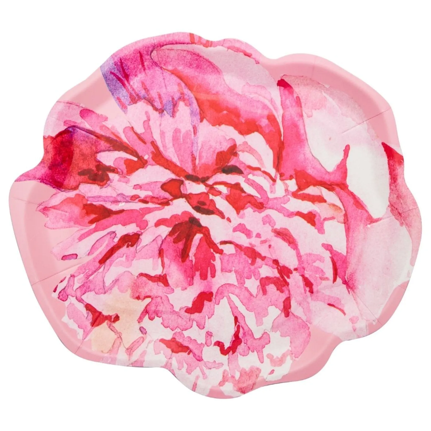 Peony Salad Plate Pink Peonies - 8pkg-Sophistiplate Discount