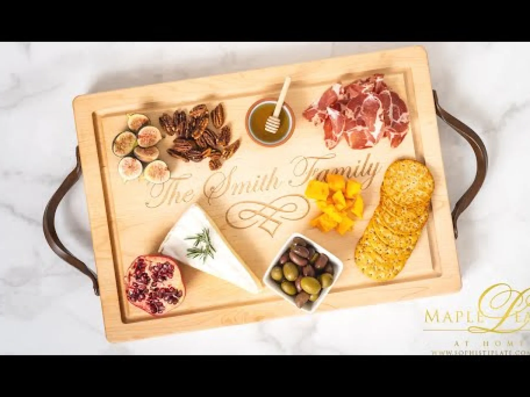 Personalized Wood Cutting + Cheeseboard 16 x 10"-Maple New