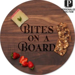 Personalized Walnut Wood Round 16" Lazy Susan-Maple Online