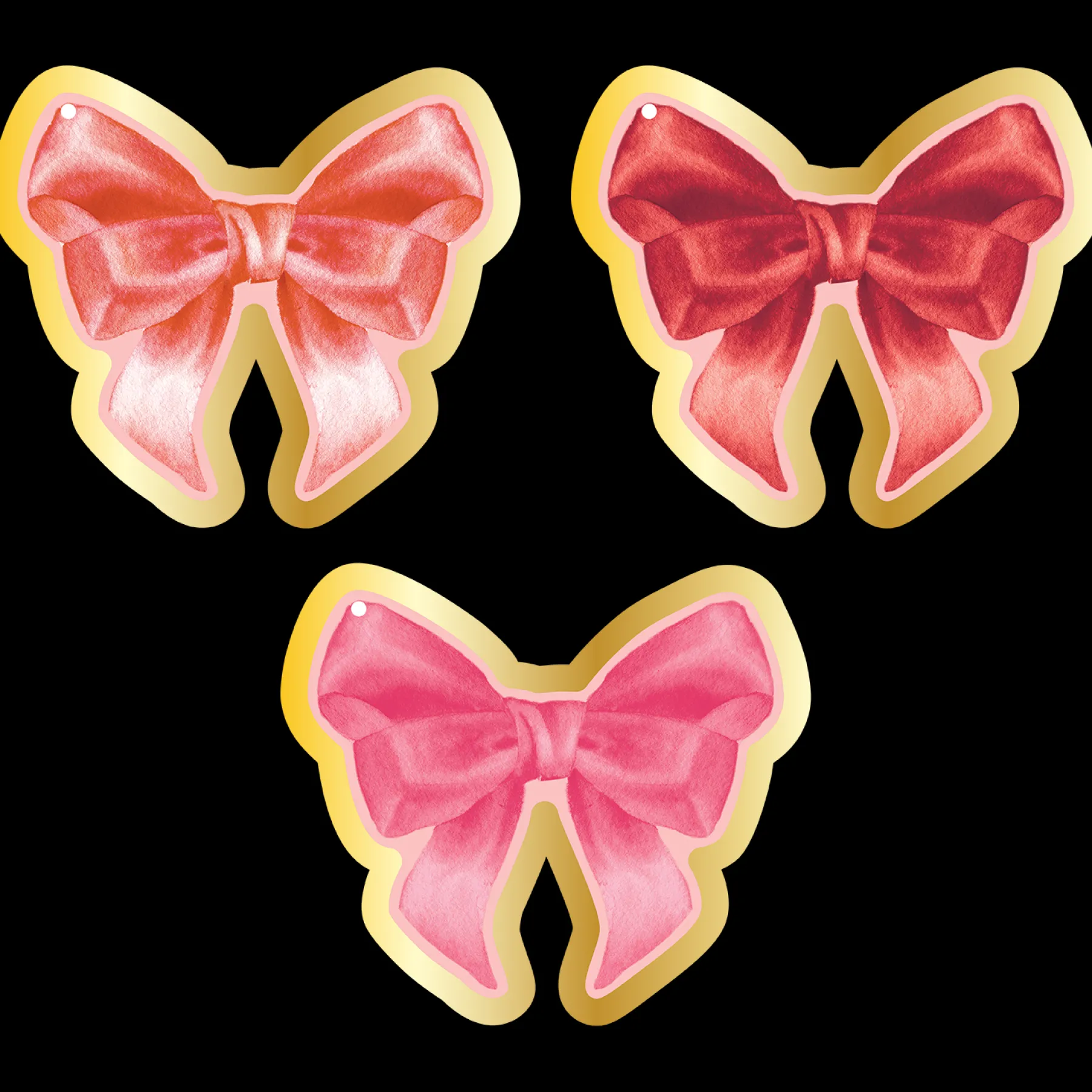 Pink Bows Paper Gift Tags/12pk-Sophistiplate New