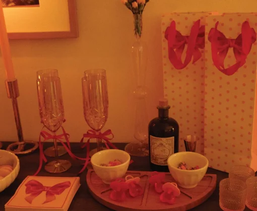 Pink Bows Table Setting-Sophistiplate Clearance