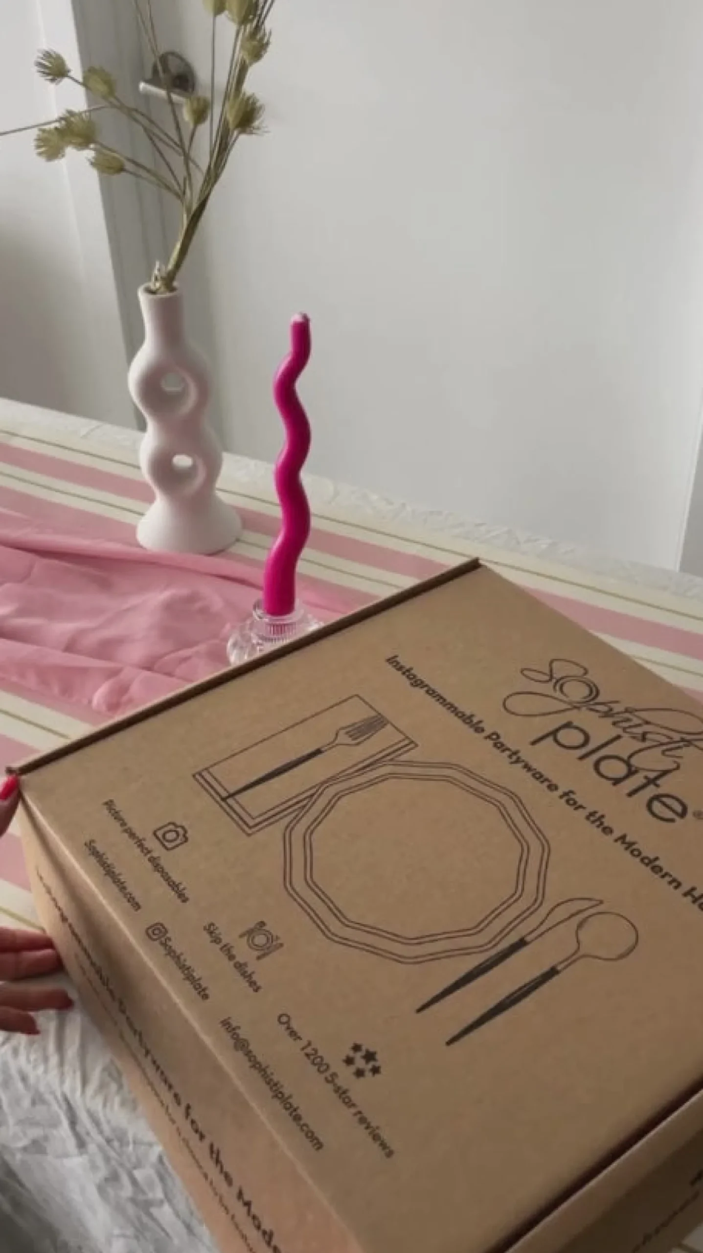 Pink Peonies Table Setting-Sophistiplate Sale