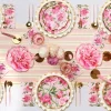 Pink Peonies Table Setting.-Sophistiplate Clearance