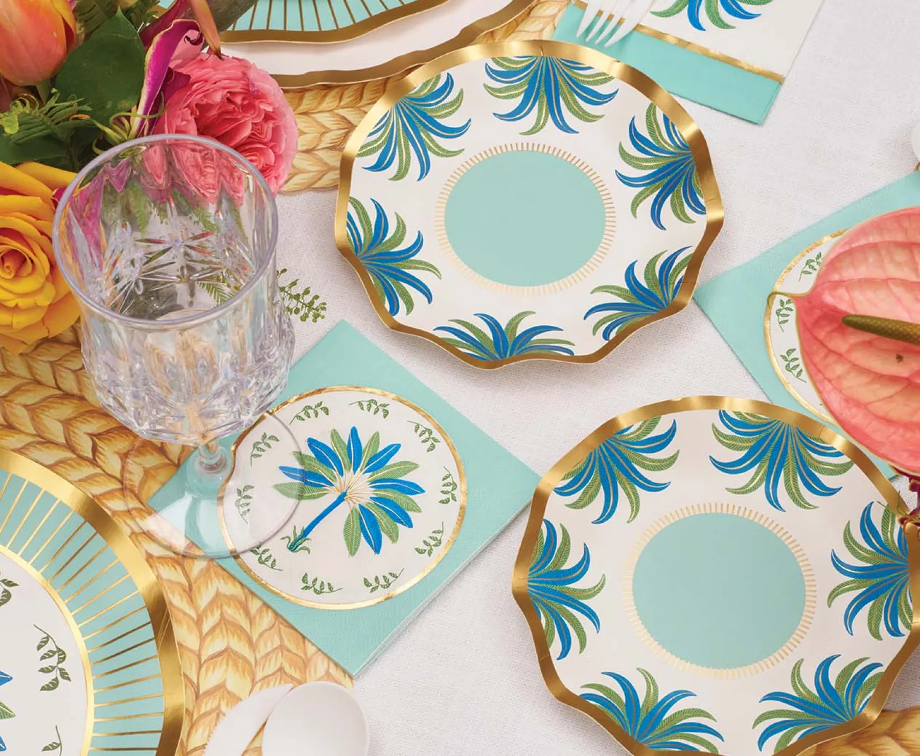 Preppy Palm Appetizer/Dessert Bowls/8pk-Sophistiplate Hot