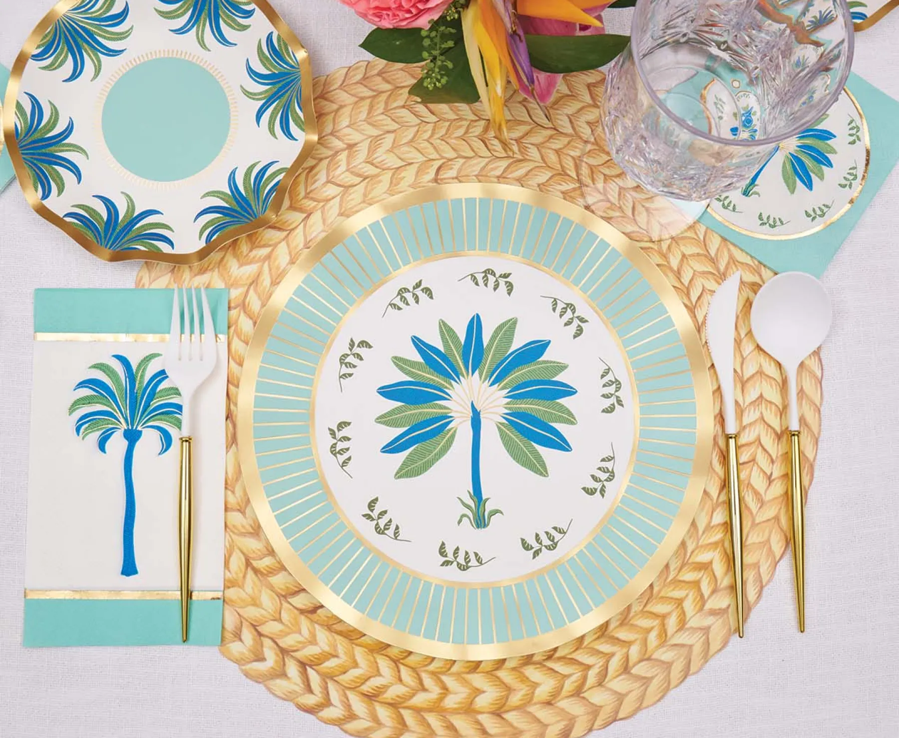 Preppy Palm Appetizer/Dessert Bowls/8pk-Sophistiplate Hot