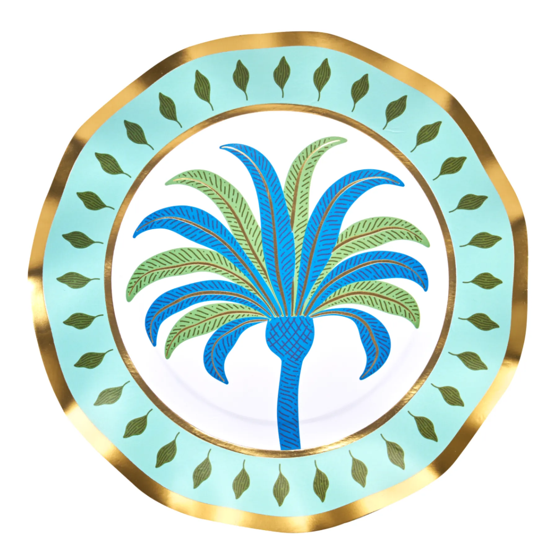 Preppy Palm Salad Plates/8pk-Sophistiplate New
