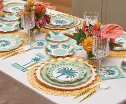 Preppy Palm Salad Plates/8pk-Sophistiplate New