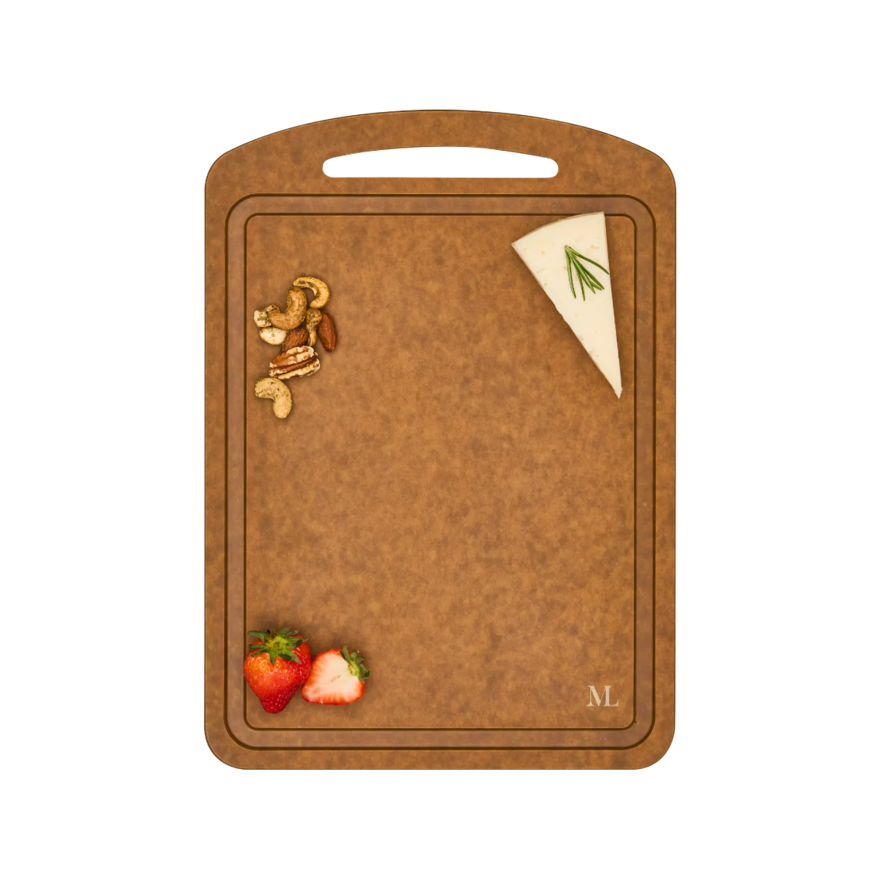 14" x 10" Natural Wood Composite Chef Board-Maple Fashion