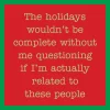 Related Christmas Coaster-Drinks On Me Coasters Clearance