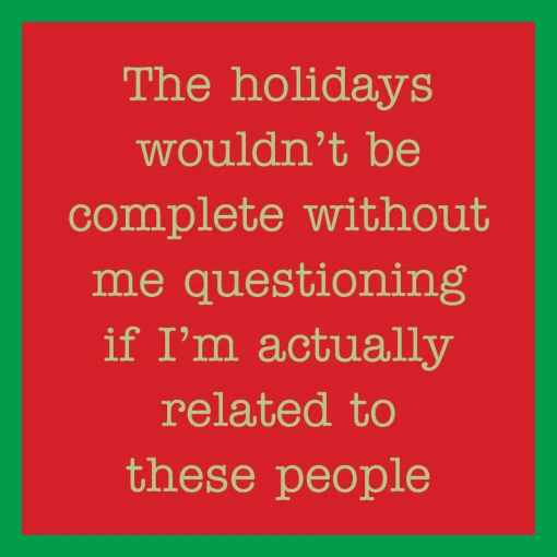 Related Christmas Coaster-Drinks On Me Coasters Clearance
