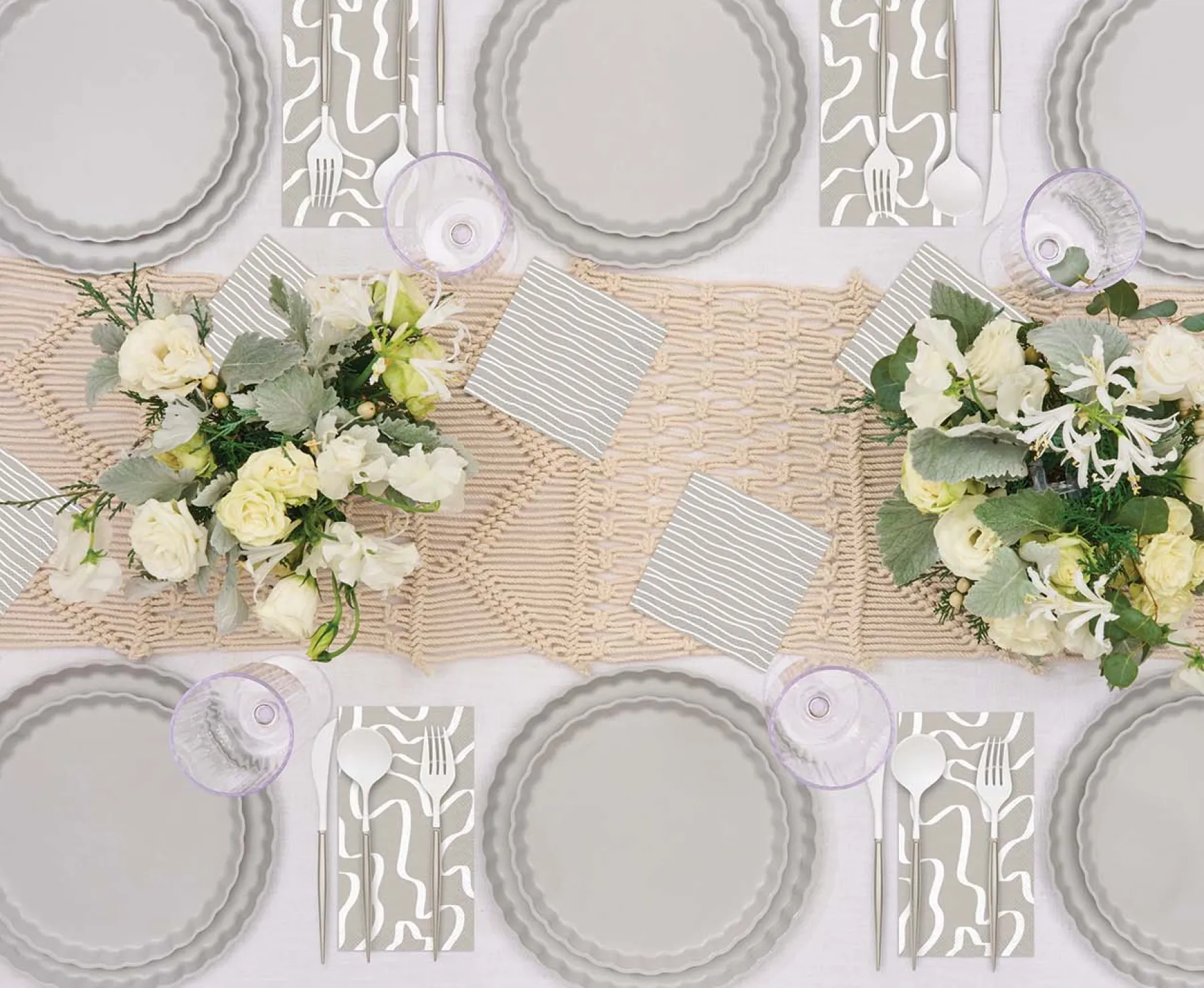 Silver Bella Assorted Plastic Cutlery/24pc, Service for 8-Sophistiplate Best