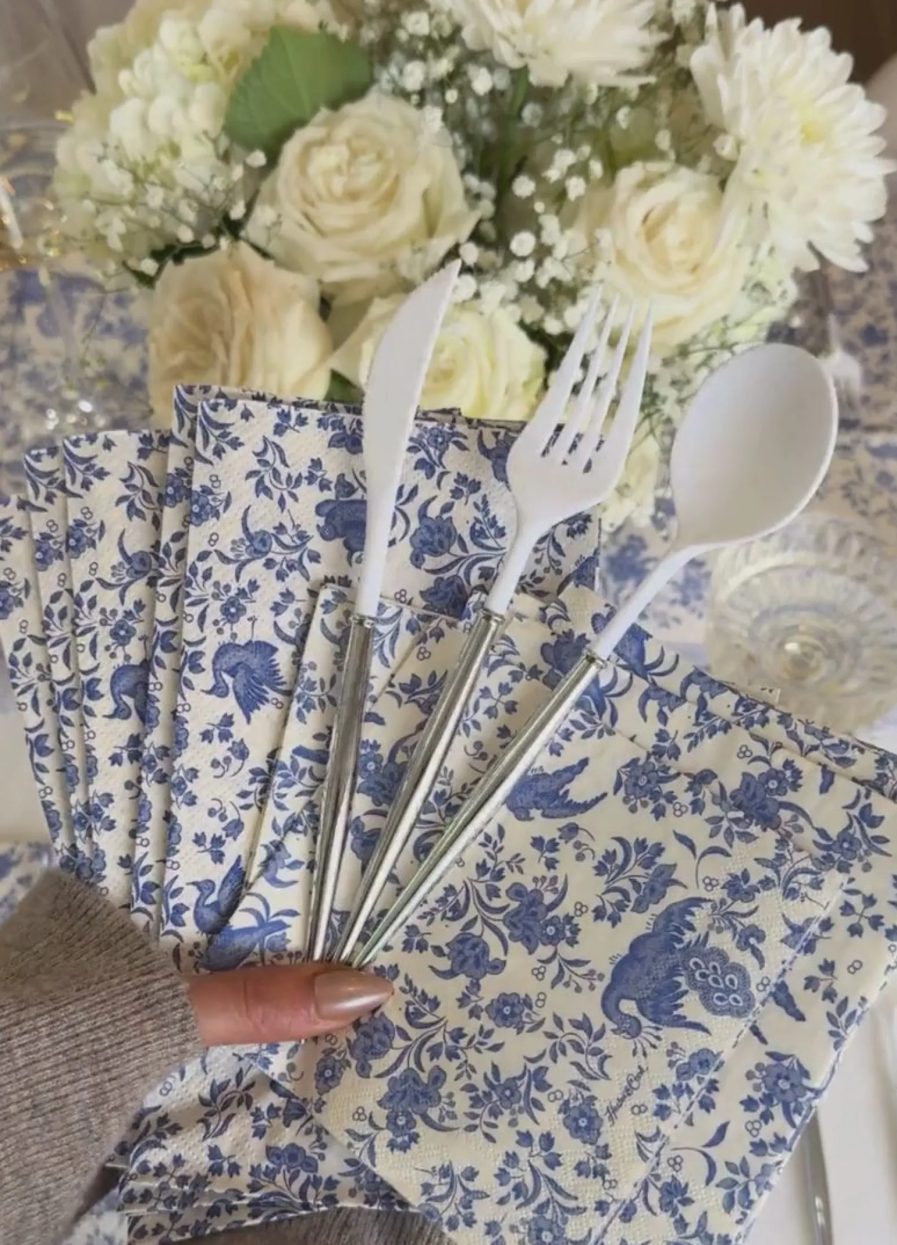 Silver Bella Assorted Plastic Cutlery/24pc, Service for 8-Sophistiplate Best