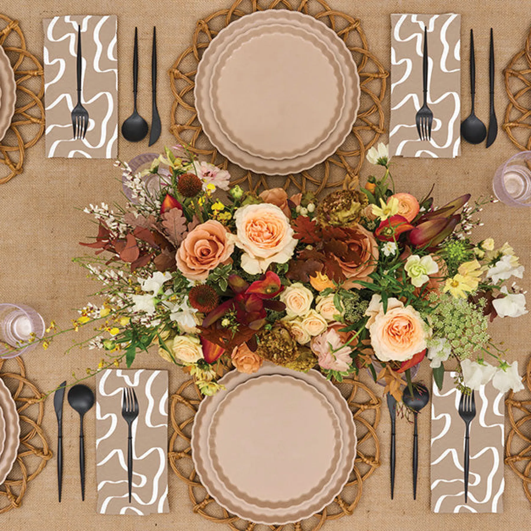 Simply Eco Compostable Table Setting - Sand-Sophistiplate Discount