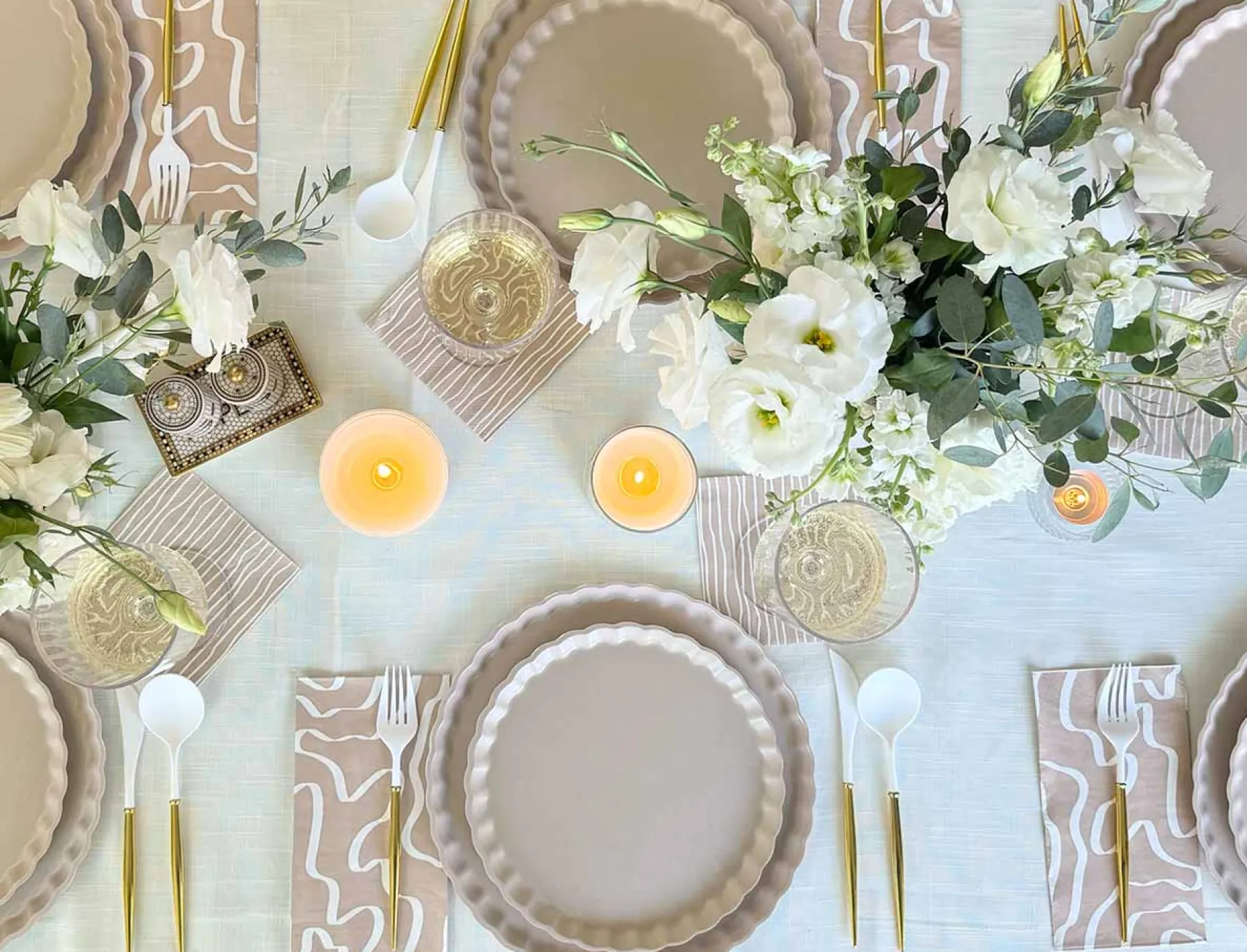 Simply Eco Compostable Table Setting - Sand-Sophistiplate Discount