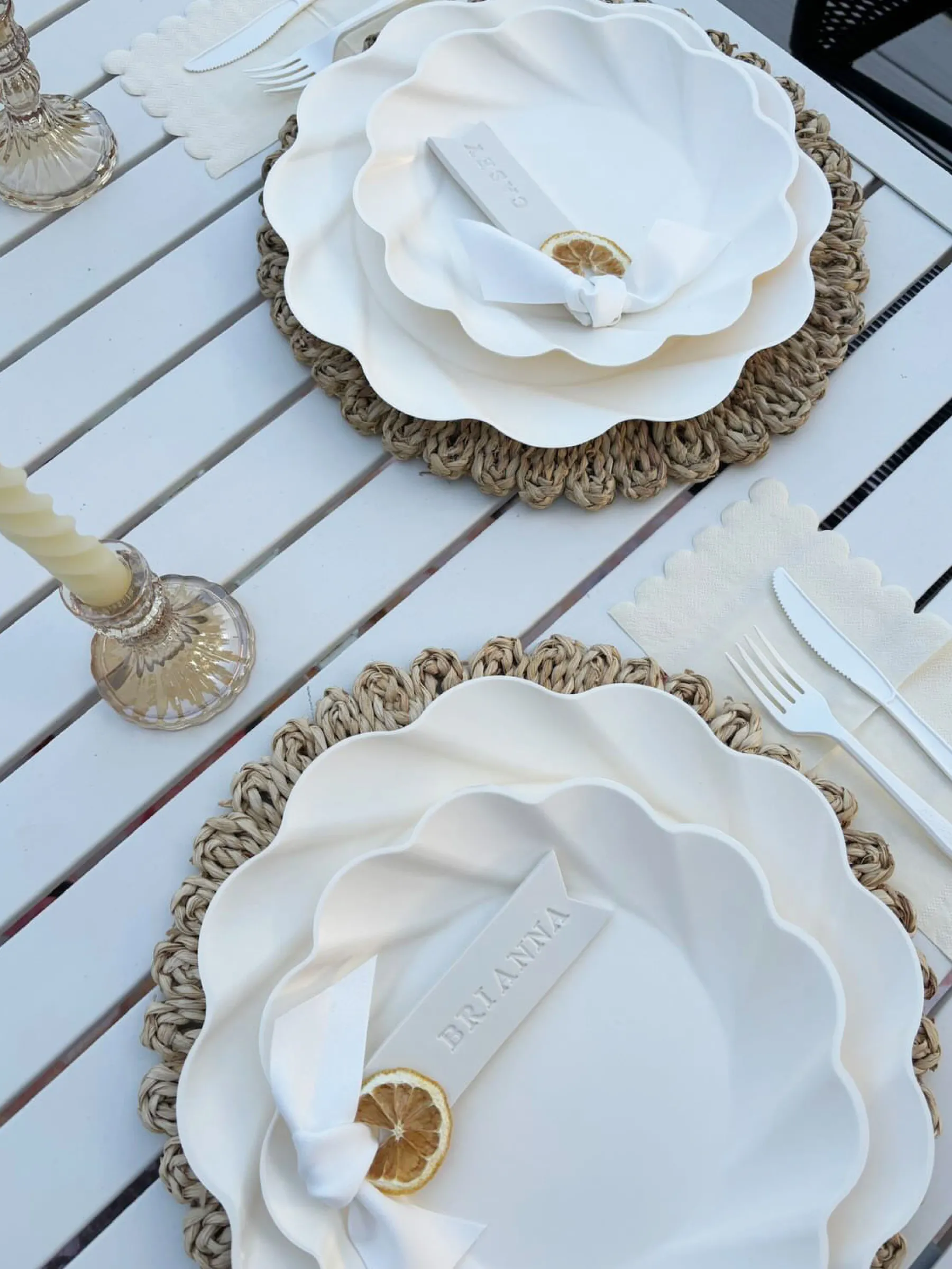 Simply Eco Compostable Table Setting - Cream-Sophistiplate Online