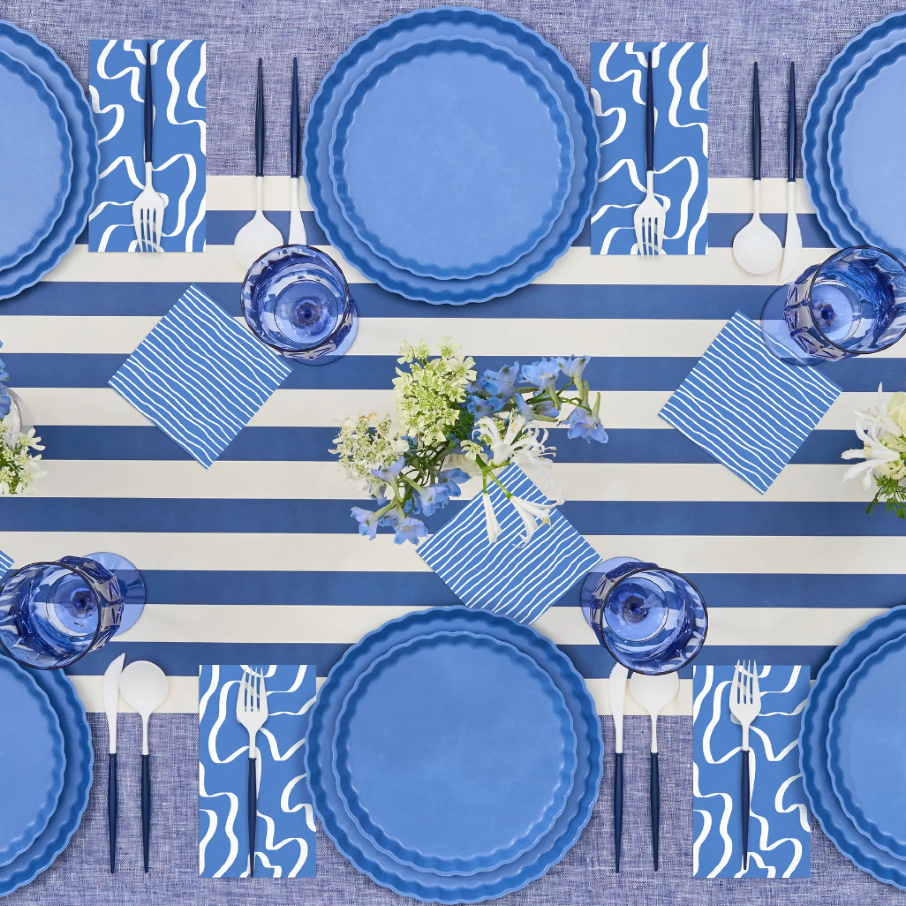 Simply Eco Compostable Table Setting - French Blue-Sophistiplate Online