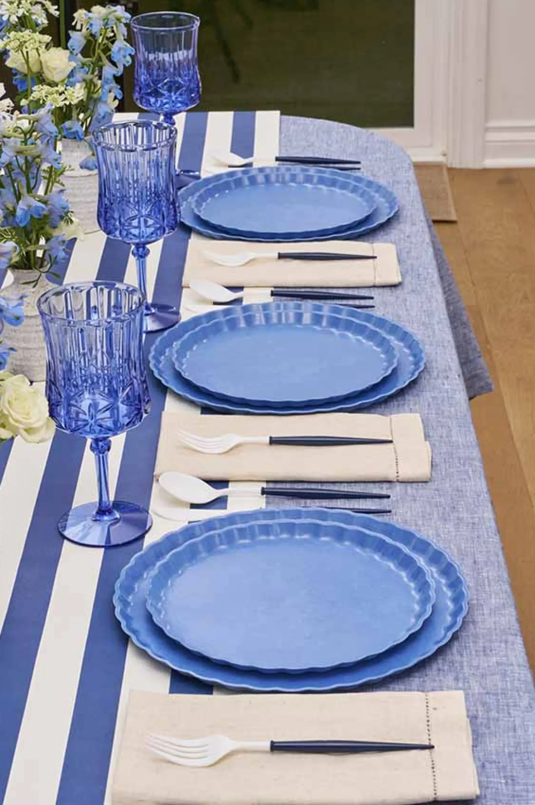 Simply Eco Compostable Table Setting - French Blue-Sophistiplate Online