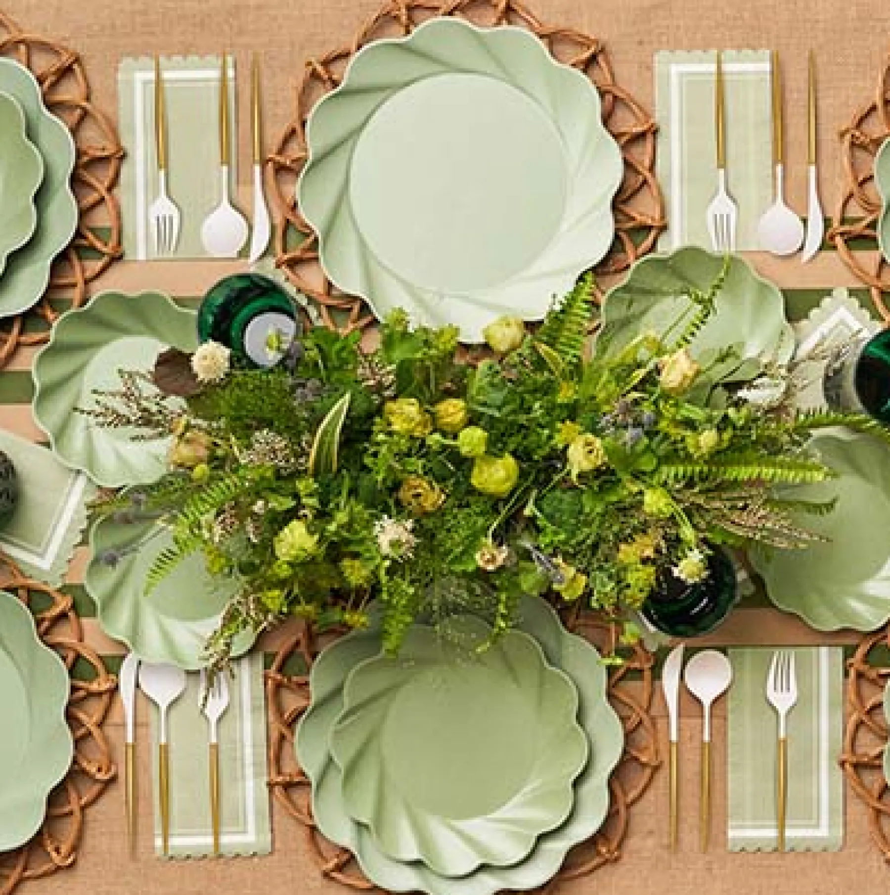 Simply Eco Compostable Table Setting - Sage-Sophistiplate Sale