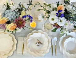 Simply Eco Dinner Plate- Cream/8pkg-Sophistiplate Hot
