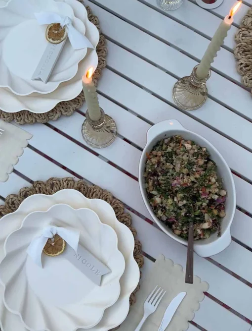 Simply Eco Dinner Plate- Cream/8pkg-Sophistiplate Hot