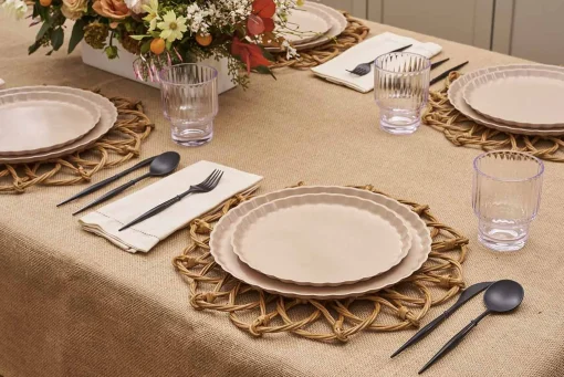 Simply Eco Dinner Plate- Sand/8pkg-Sophistiplate Hot
