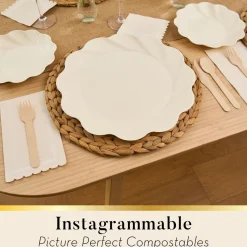 Simply Eco Extra Large Plate- Cream/8pk-Sophistiplate Online