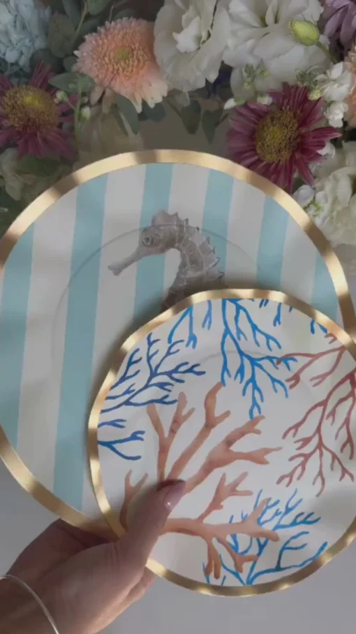 Starfish Die Cut Salad Plate La Mer Assorted - 8pkg-Sophistiplate Best