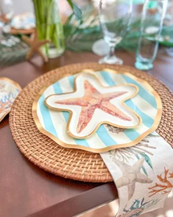 Starfish Die Cut Salad Plate La Mer Assorted - 8pkg-Sophistiplate Best