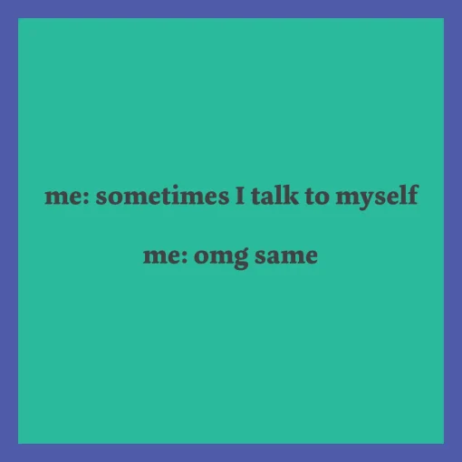 Talk to Self Coaster-drinksonmecoasters New