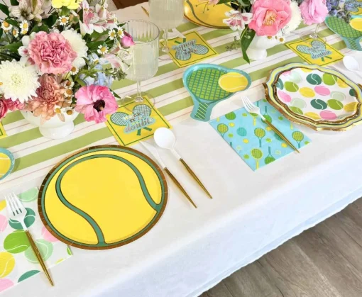 Tennis Ball Multi Salad Plates/8pk-Sophistiplate New