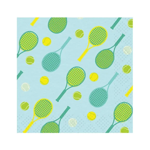 Tennis Racket Multi Lunch Napkin/40pk-Sophistiplate Discount