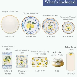 The Ultimate Capri Coast Tablescape-Sophistiplate LLC Discount