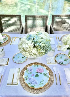The Ultimate Summer Tablescape: Hydrangea-Sophistiplate LLC Clearance