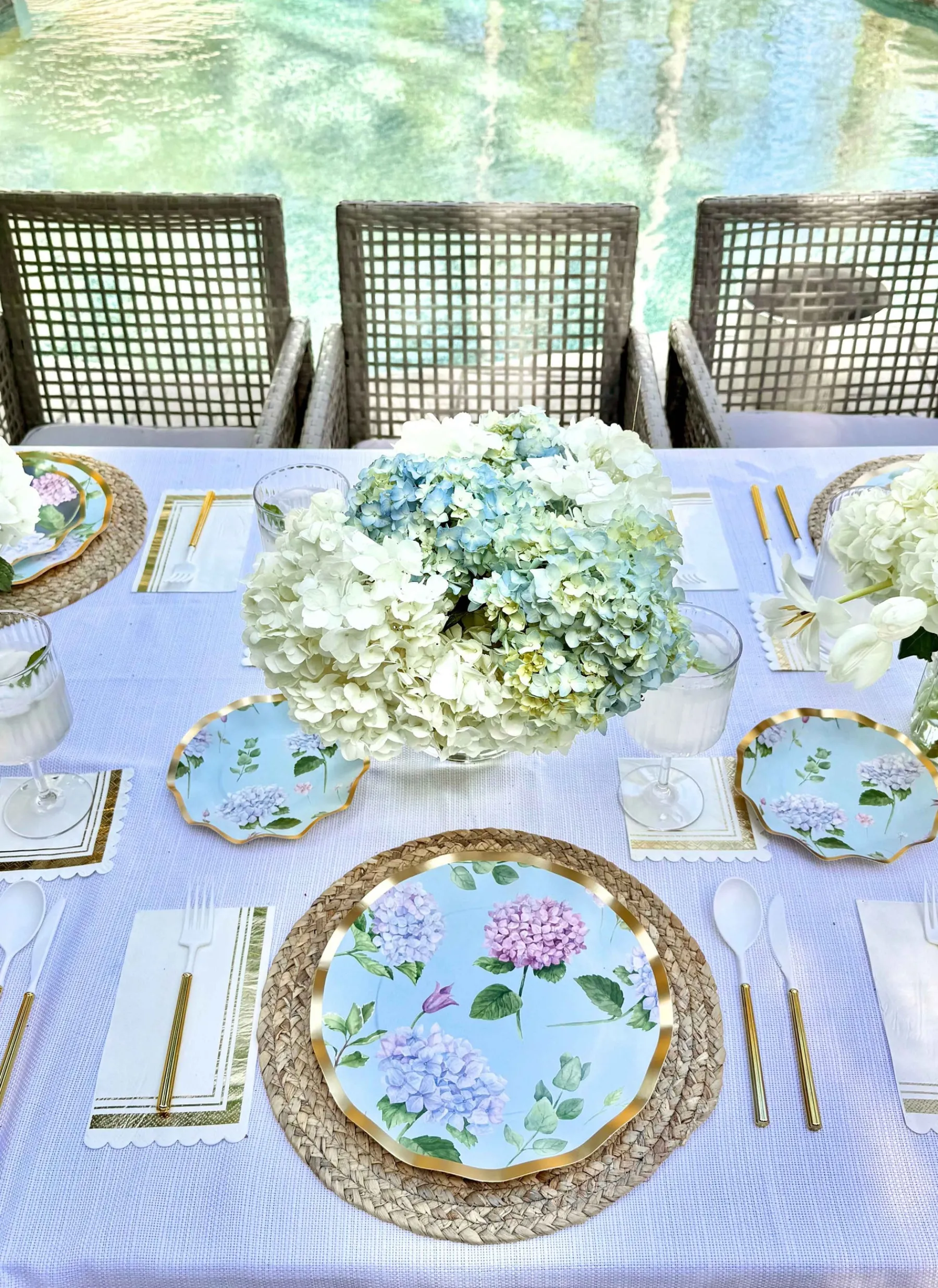 The Ultimate Summer Tablescape: Hydrangea-Sophistiplate LLC Clearance